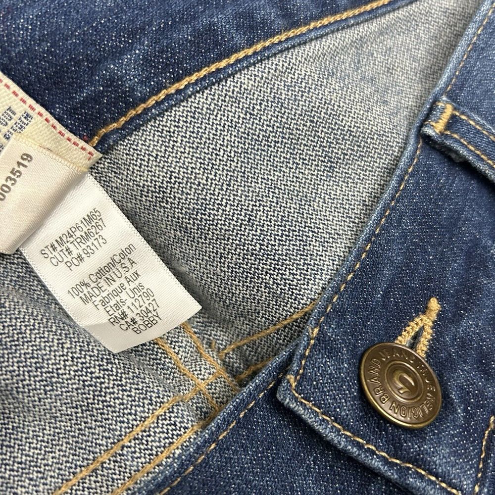 True Religion USA Straight Cut Blue Denim Jeans Men's Size 34 Hip Hop READ - Picture 6 of 13
